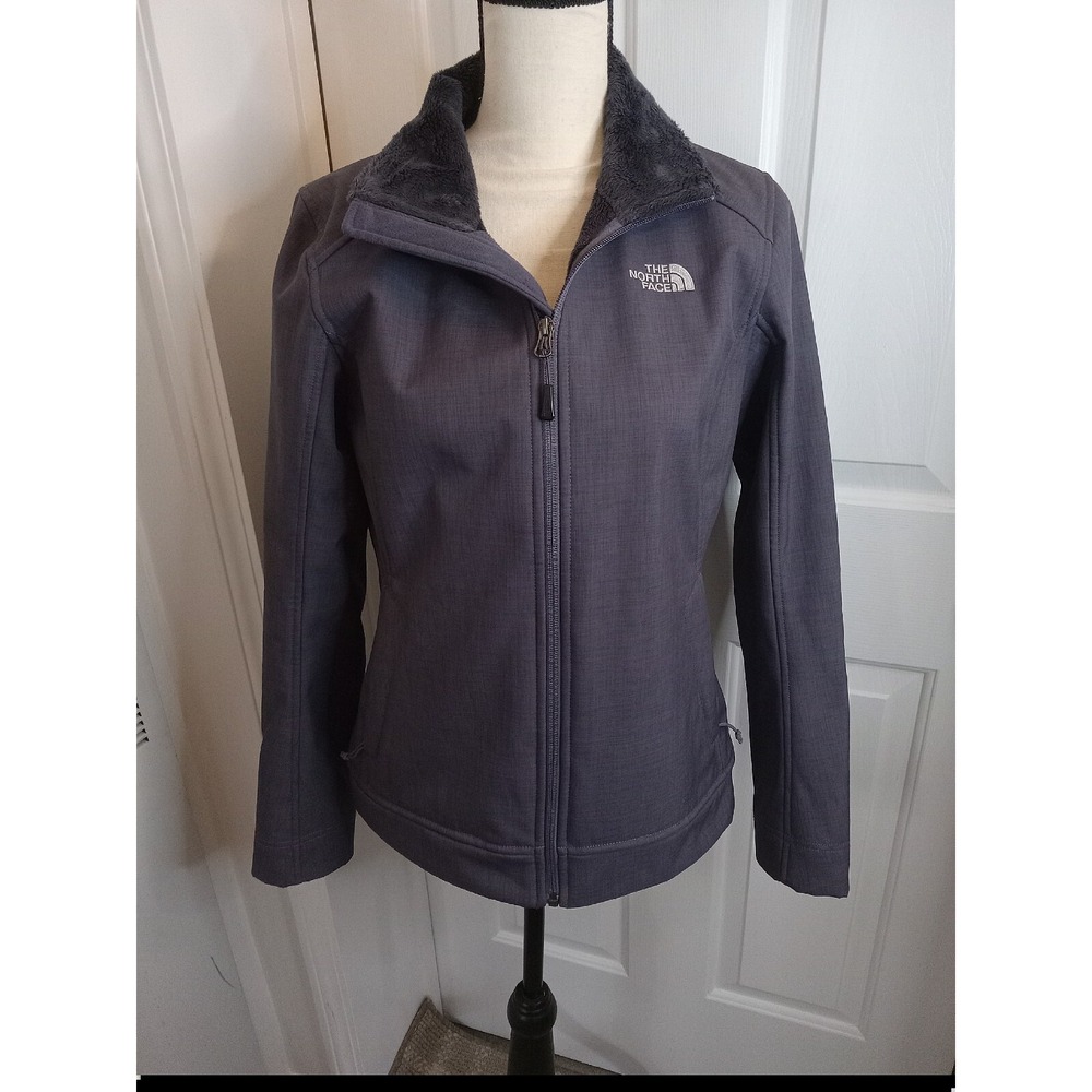 The North Face Fleece Lined Jacket  Coat Deep Purple  Women's SMALL Warm Nice‎
